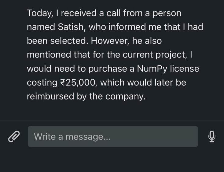 Job Fraud | Money for  Job Scam 