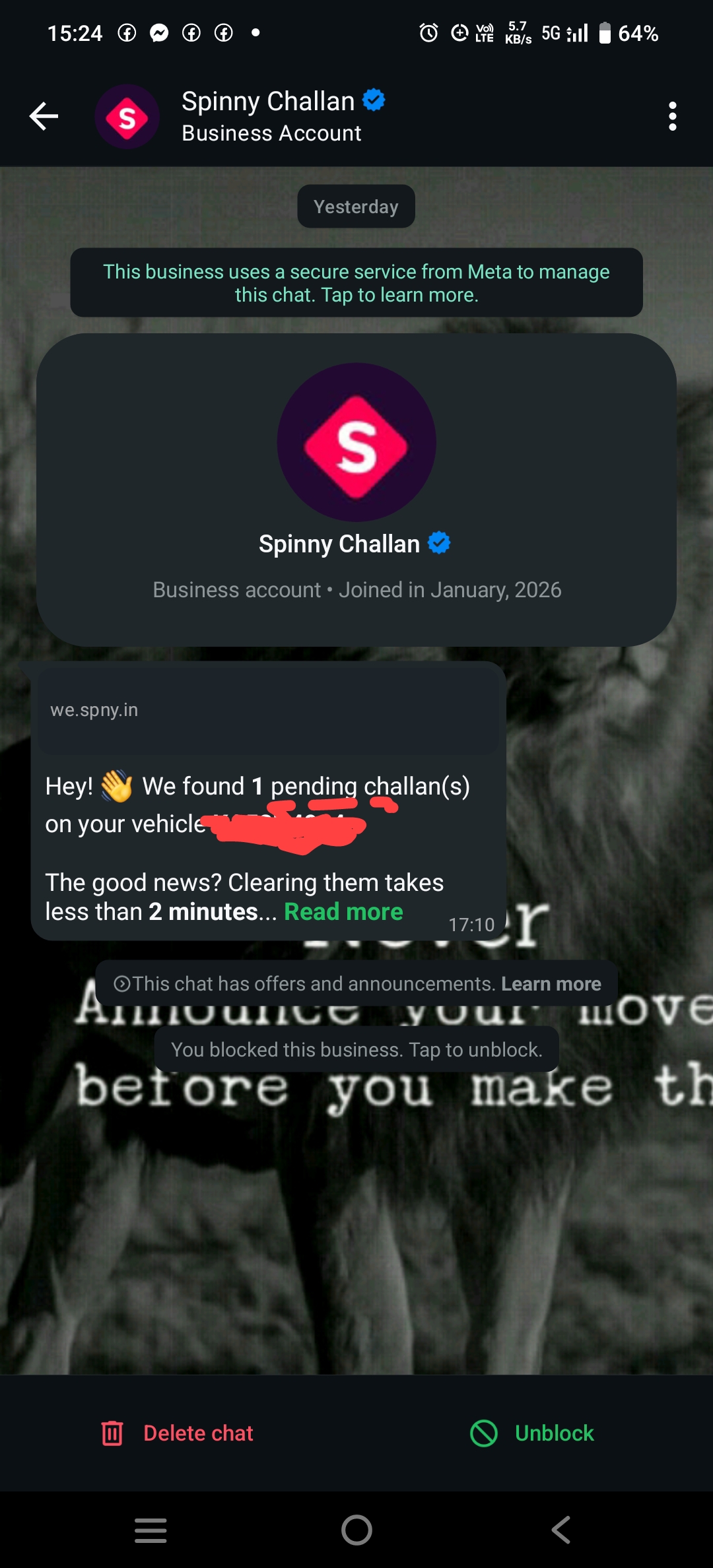 Fake fine collecting fraud