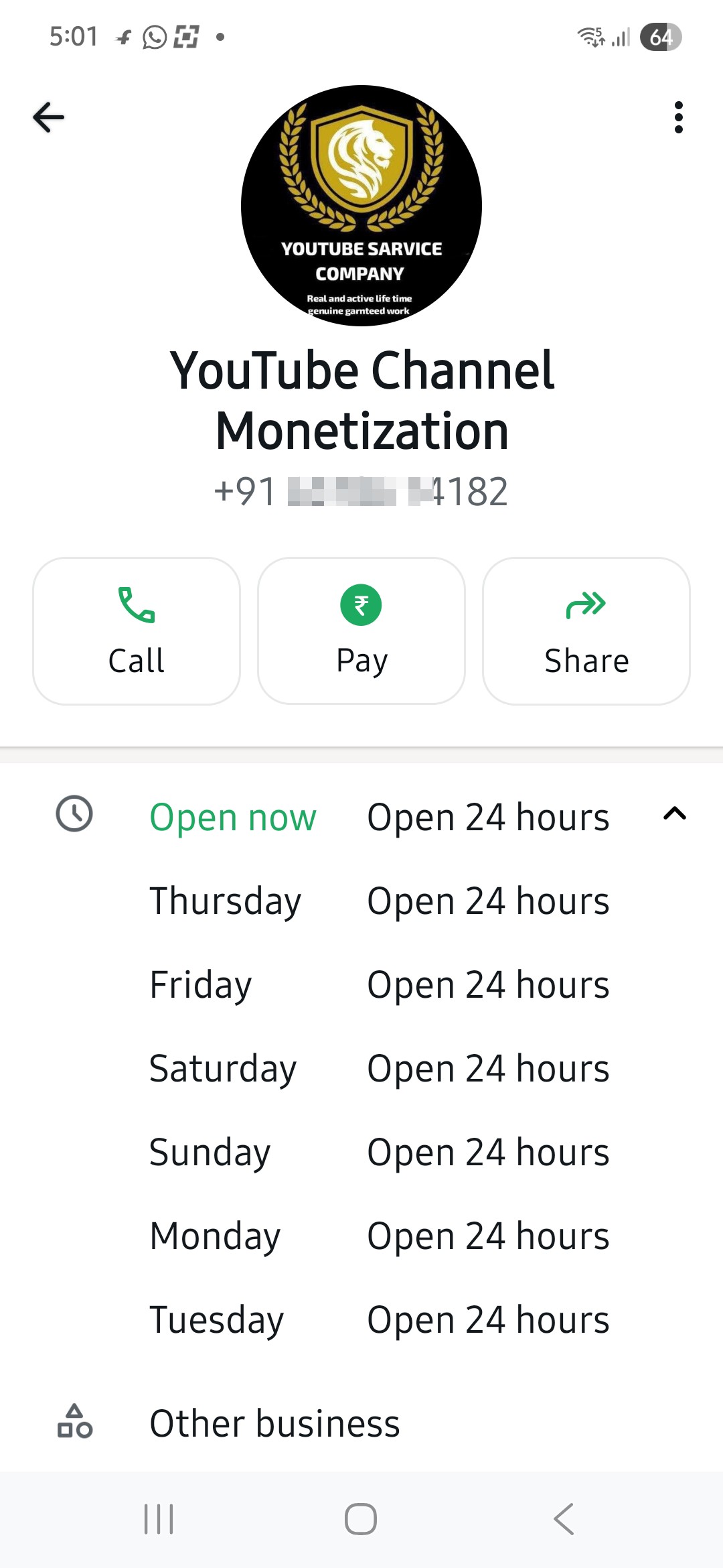 youtube channel monitization scam  - image 2