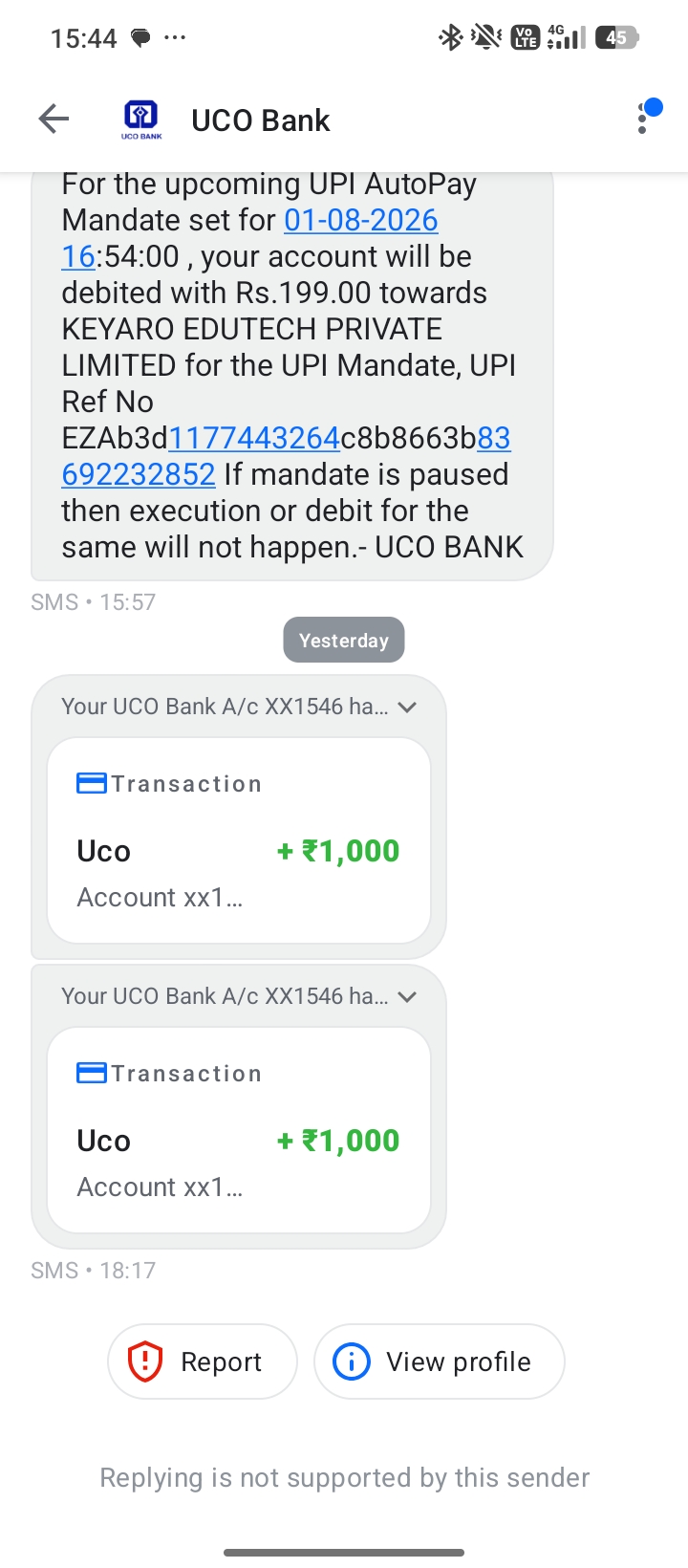 I want to know where this money came to me from.