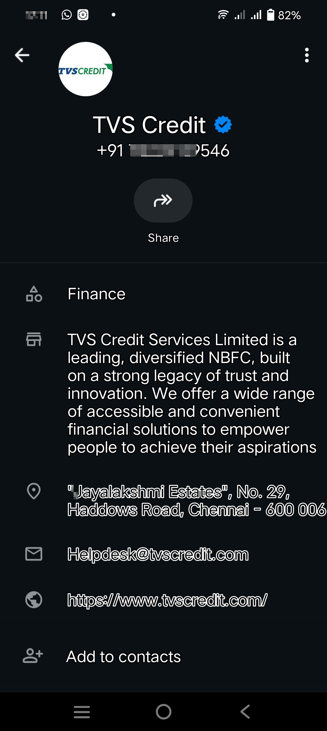 tvs credit loan clear Froud Payment massage  - image 2