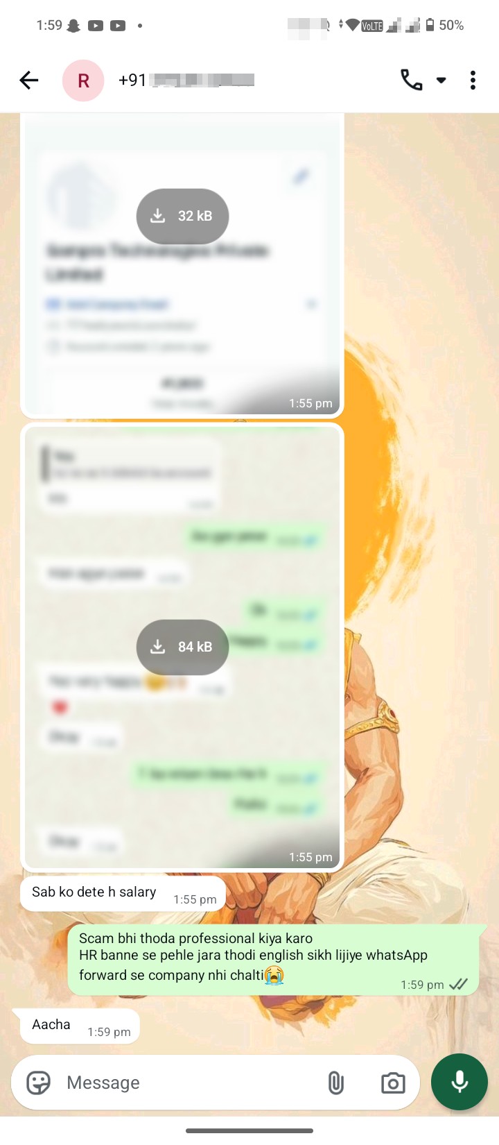 WHATSAPP JOB SCAM!  - image 2