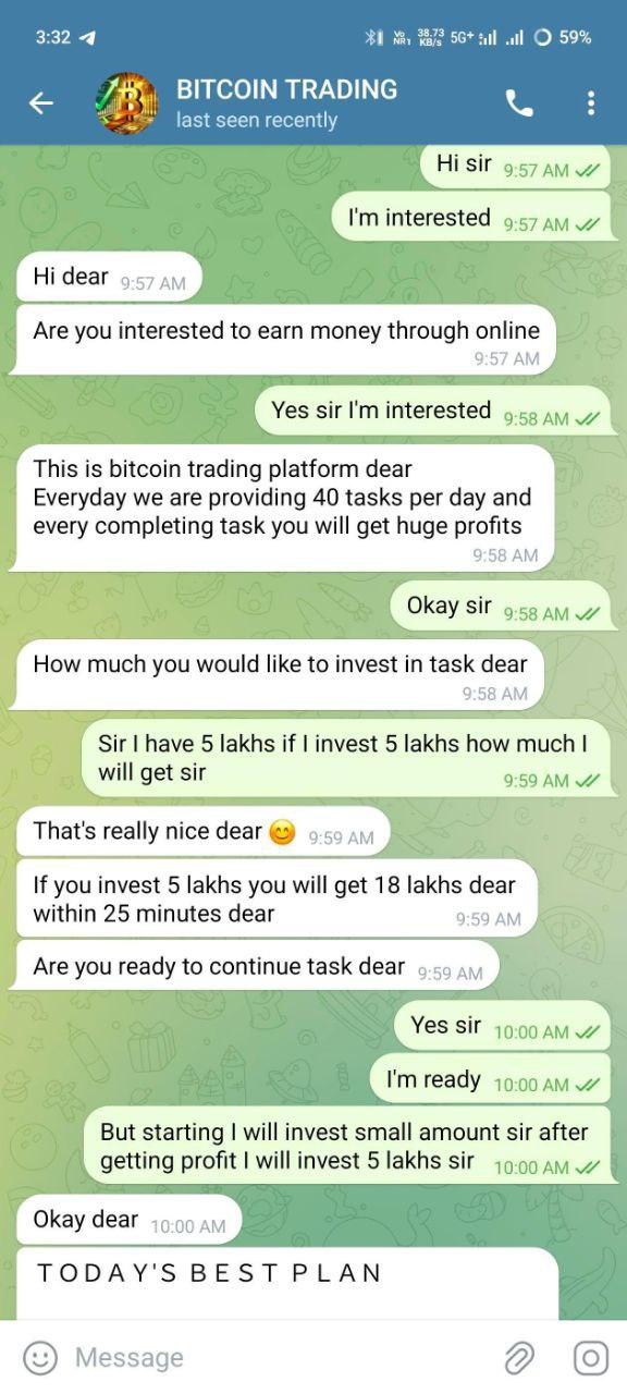  In telegram app they mesge me and told me about the income .. I believed and I suffered😭 - image 3