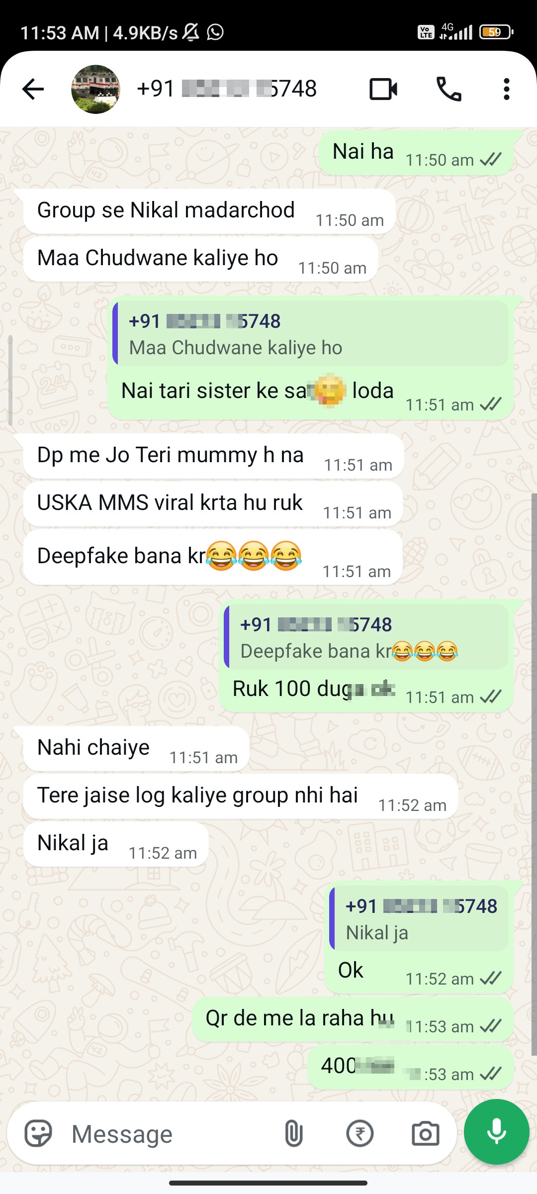 Scam, no app games bring pad on WhatsApp, ok