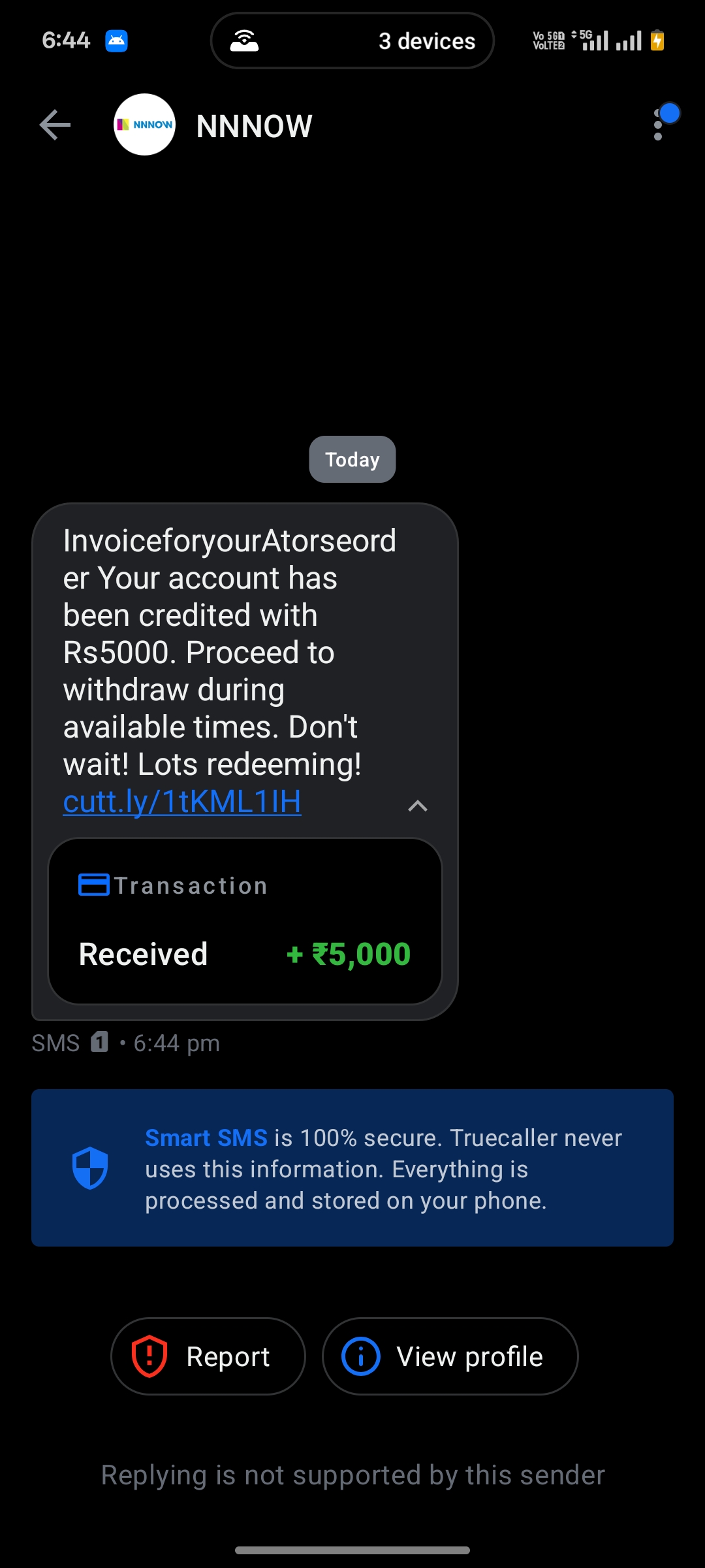 i got such Scam messages 