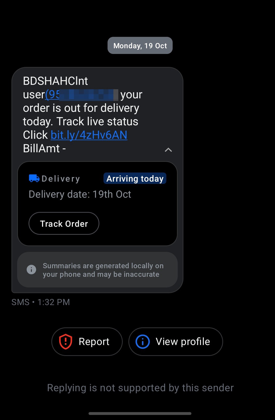 Delivery Scam