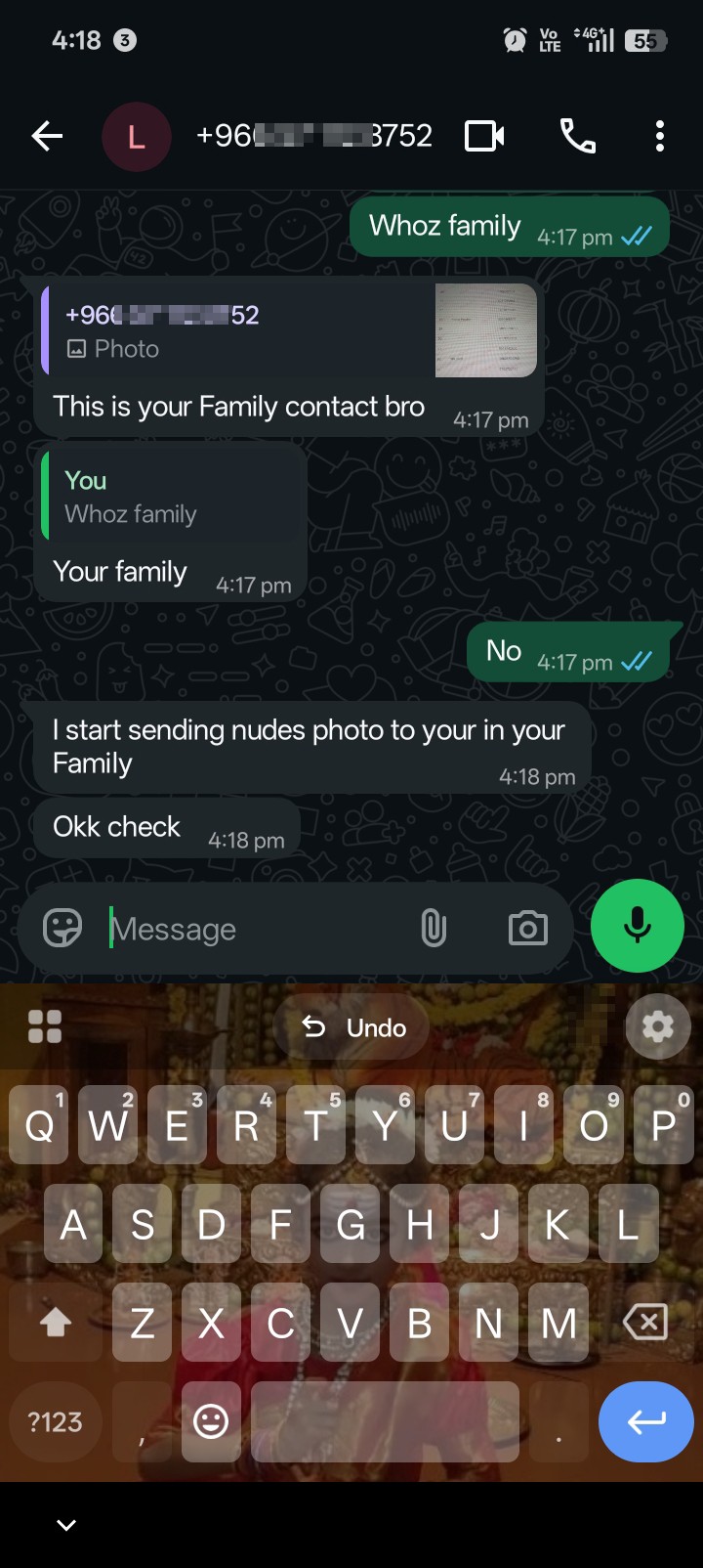 WhatsApp loan scam with blackmail from Sagar Credits