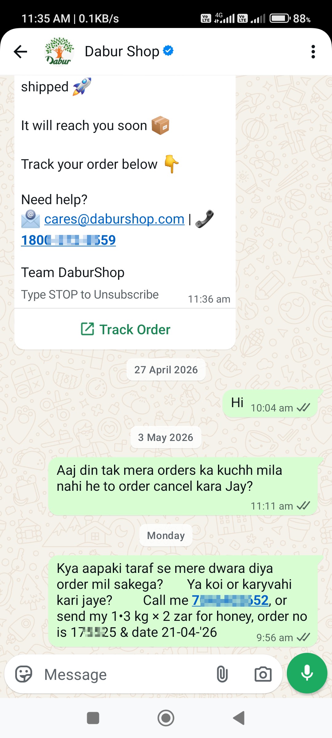 Dabur Online name fraud - image 3
