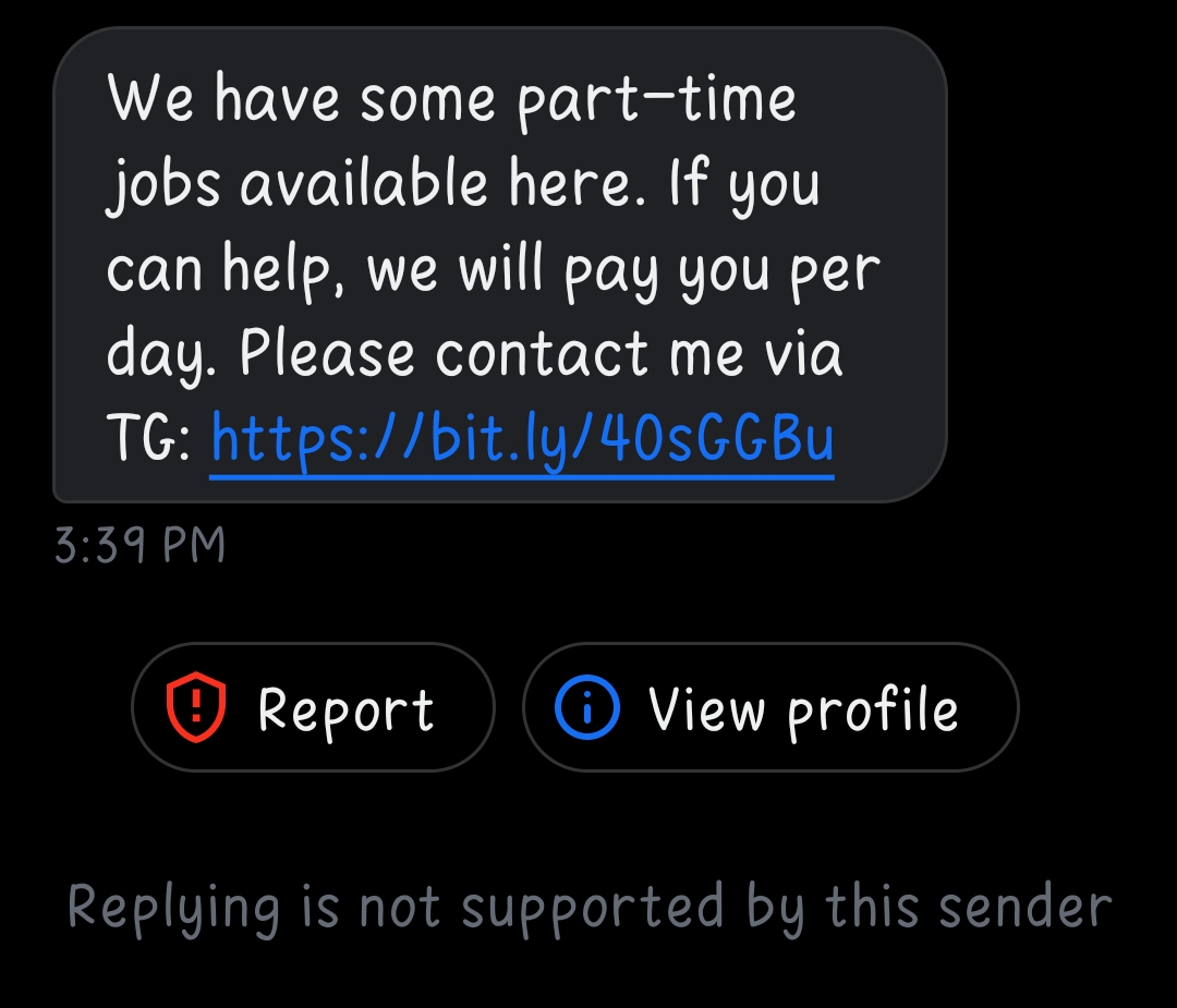 DON'T CLICK ON ANY LINKS