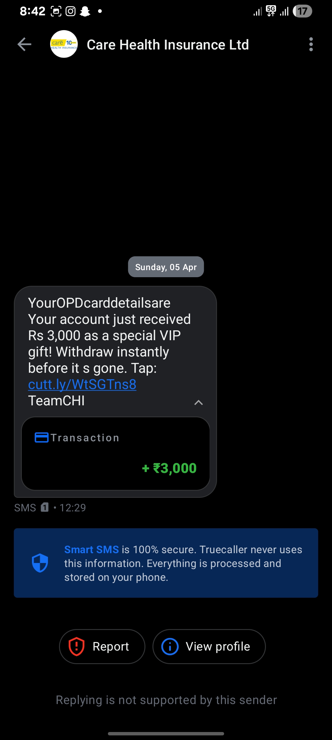 In the name of Fraud Insurance Company