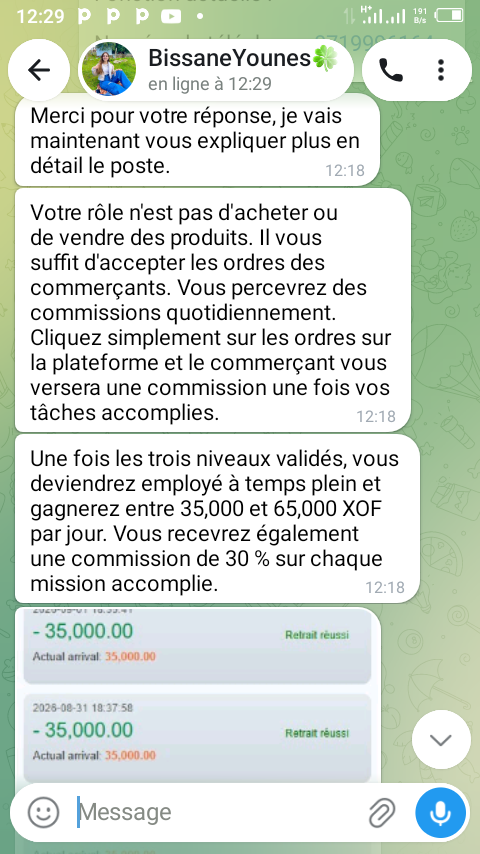 Fake recruitment on Facebook for a full-time job - image 2