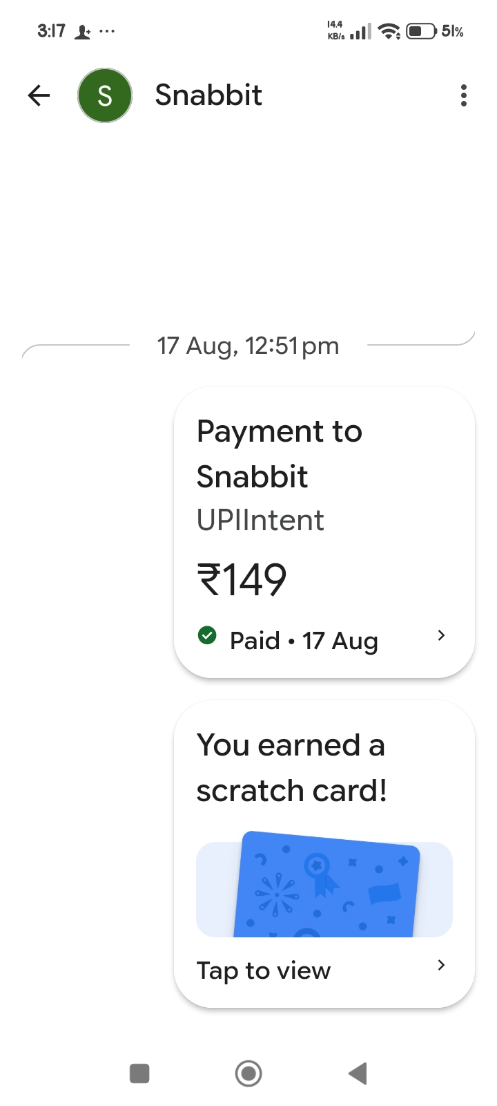 This is Snabbit's money that I have not received.