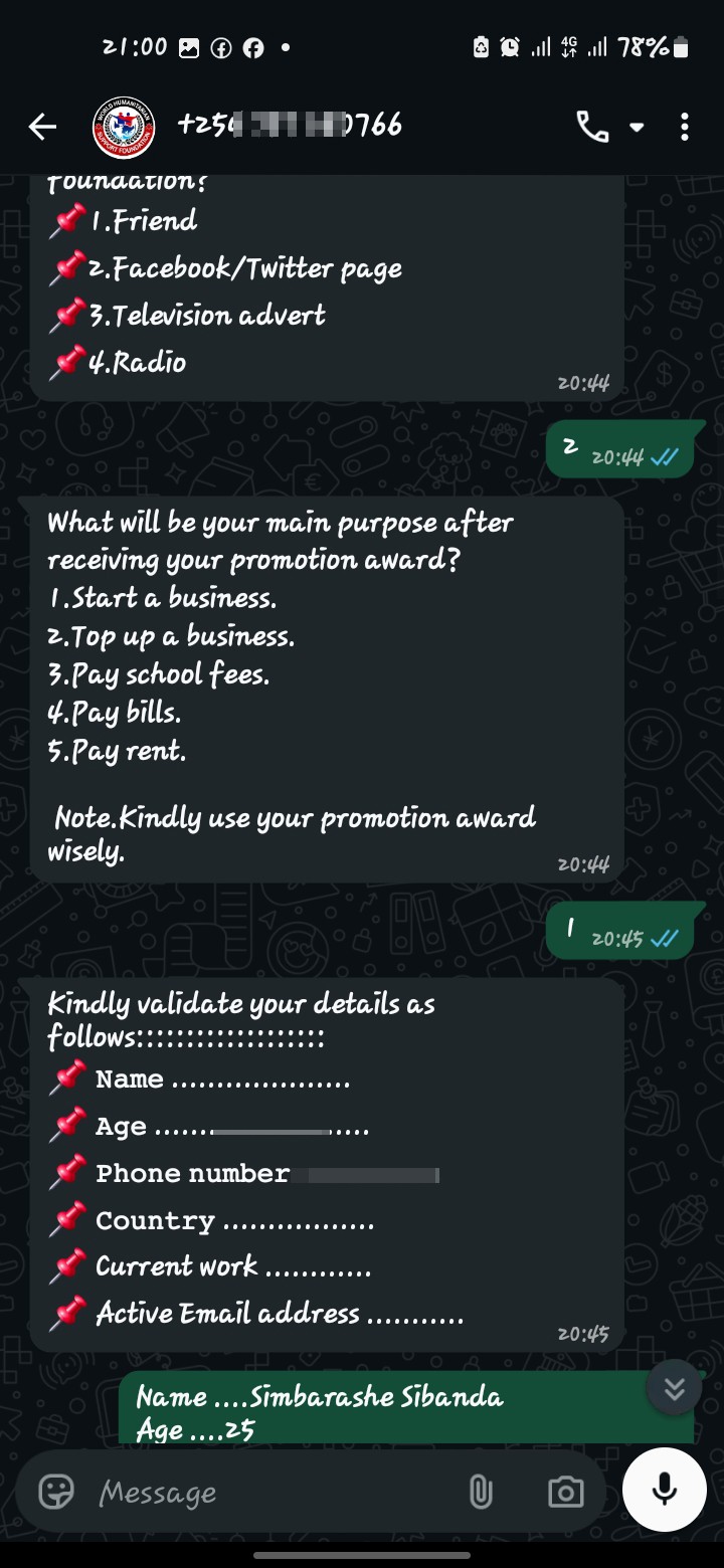 Never click his links , he can take your money from ecocash