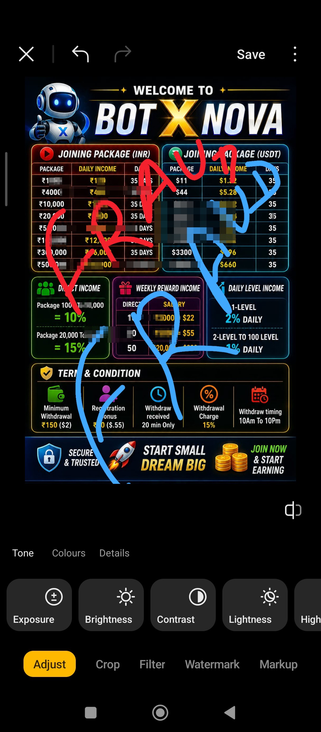 DAILY EARNING CRYPTO SCAM DONT INVEST IN THIS  - image 2