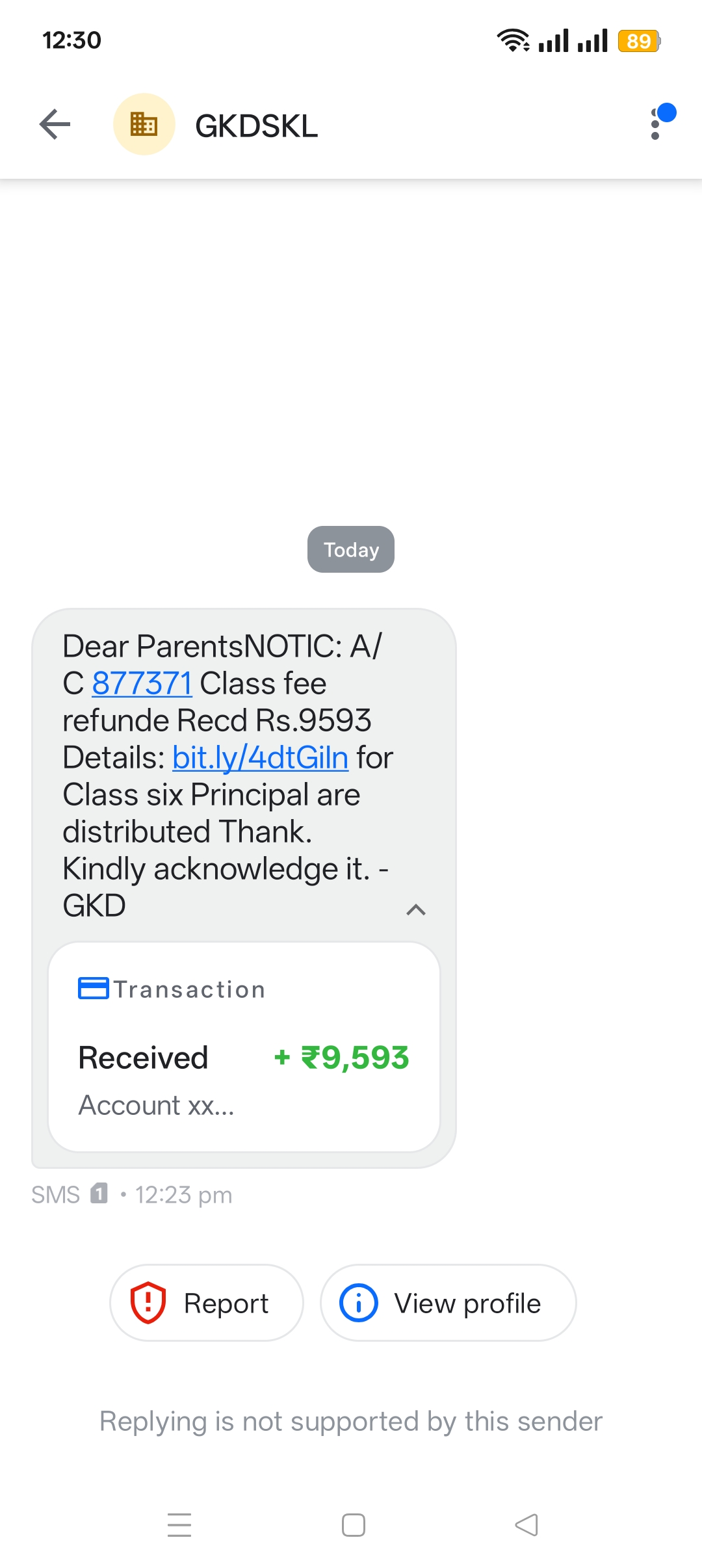received spam 