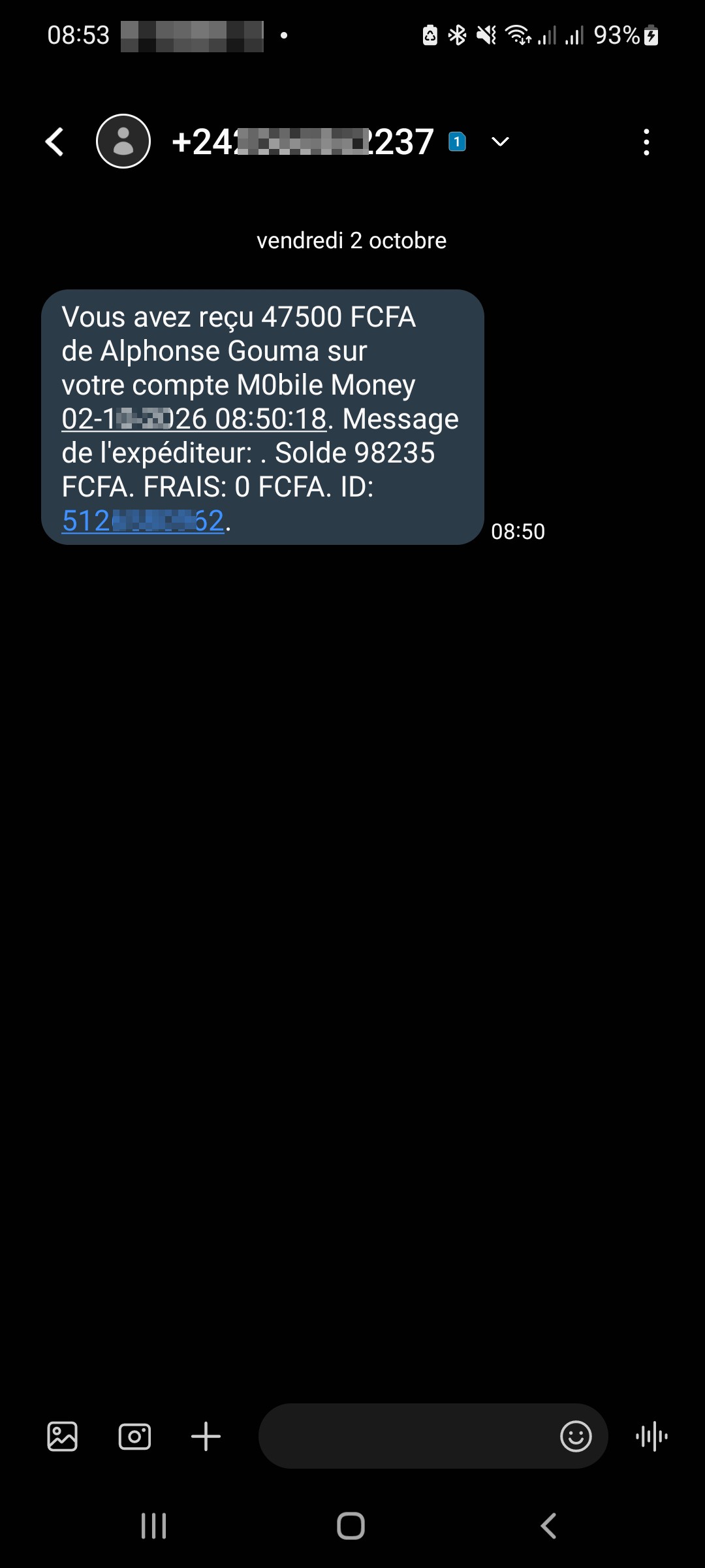 HERE IS A MOBILE MONEY SCAMMER
