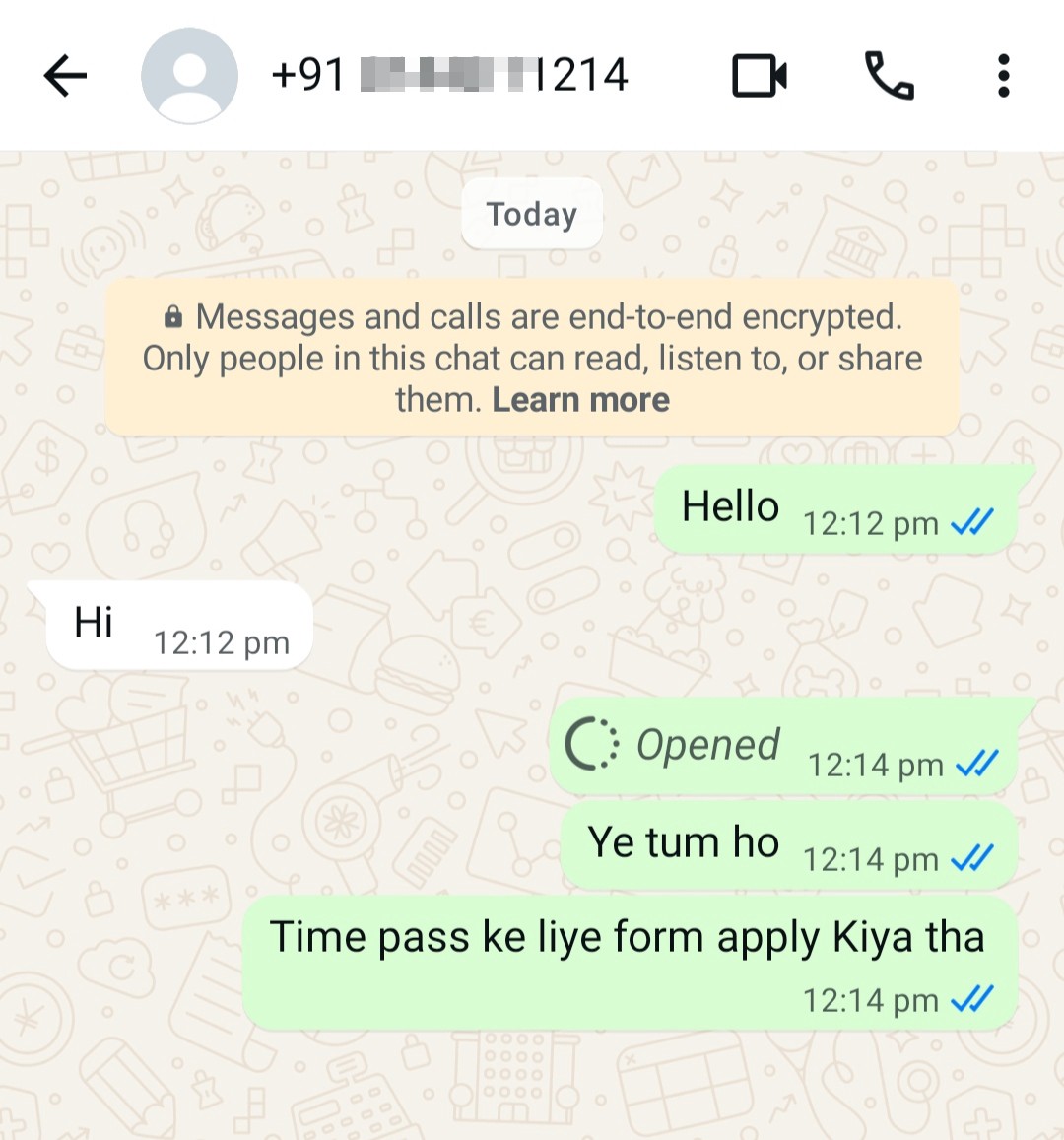 Passes time with people 