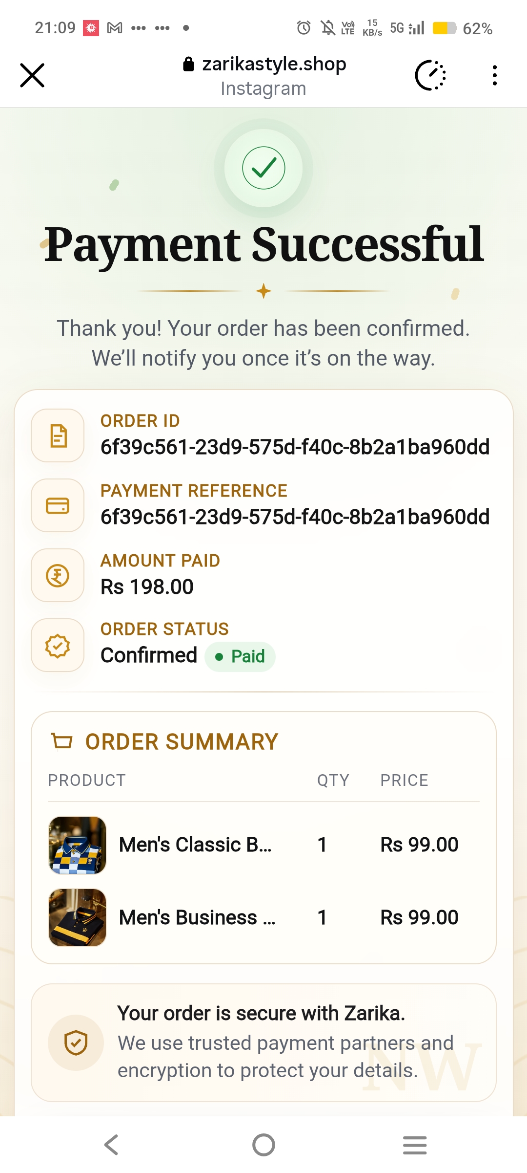 Zarikastyle.shop is a utter scammer