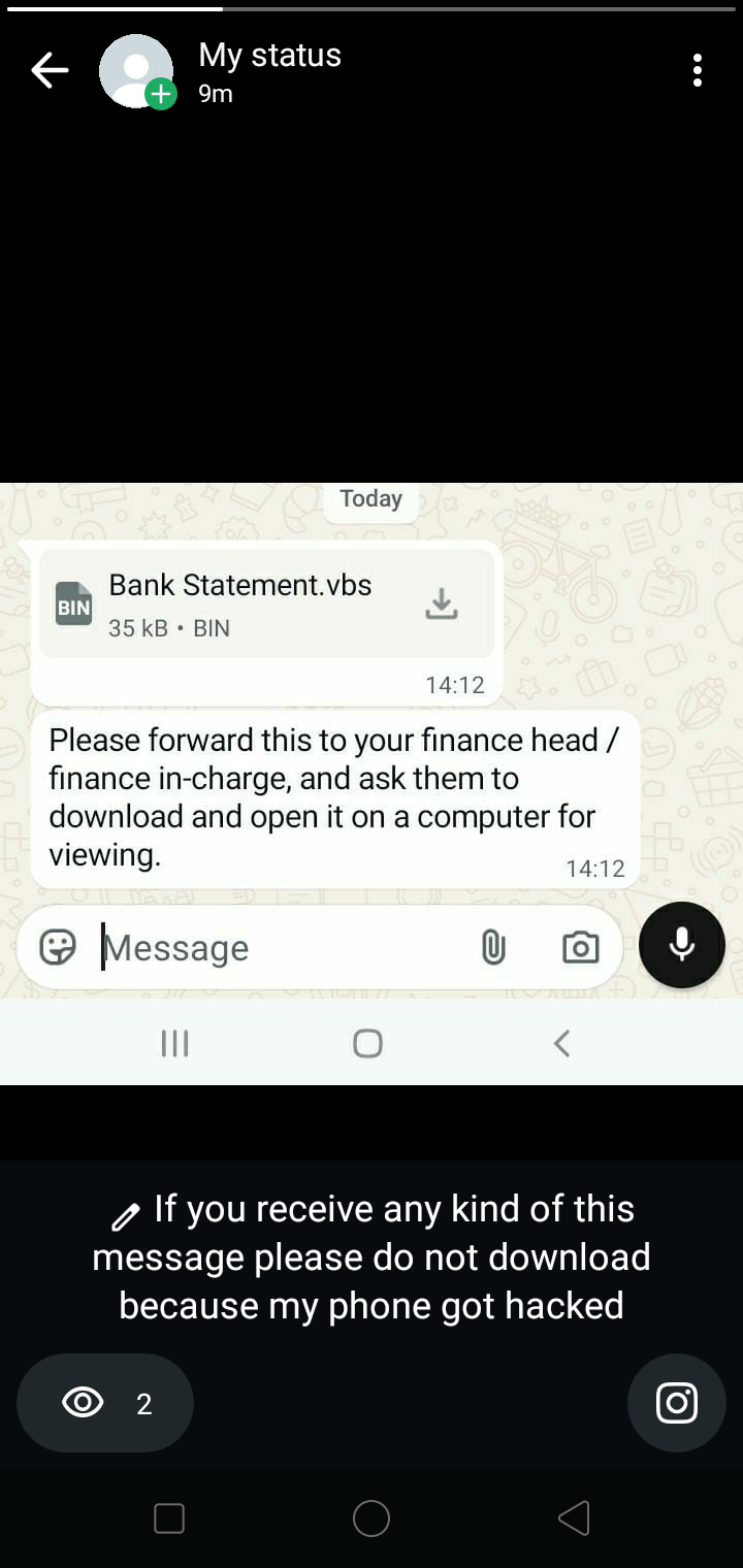 WhatsApp Hacked 