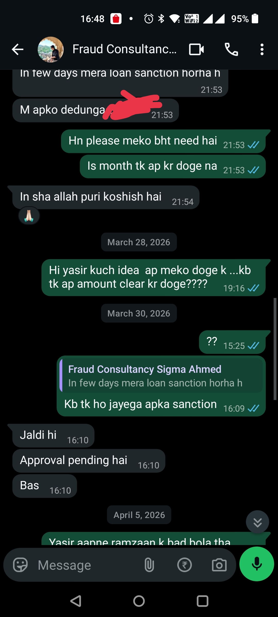 Job scam Sigma consultancy Bhopal (Yasir aehmad and Bilal aehmad) - image 5
