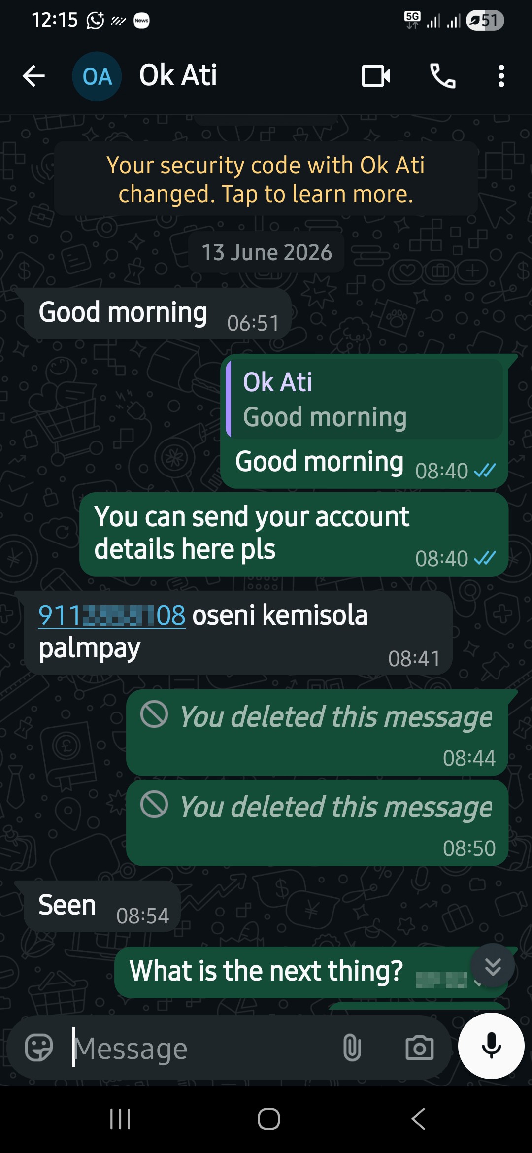 Sugar mummy Scam