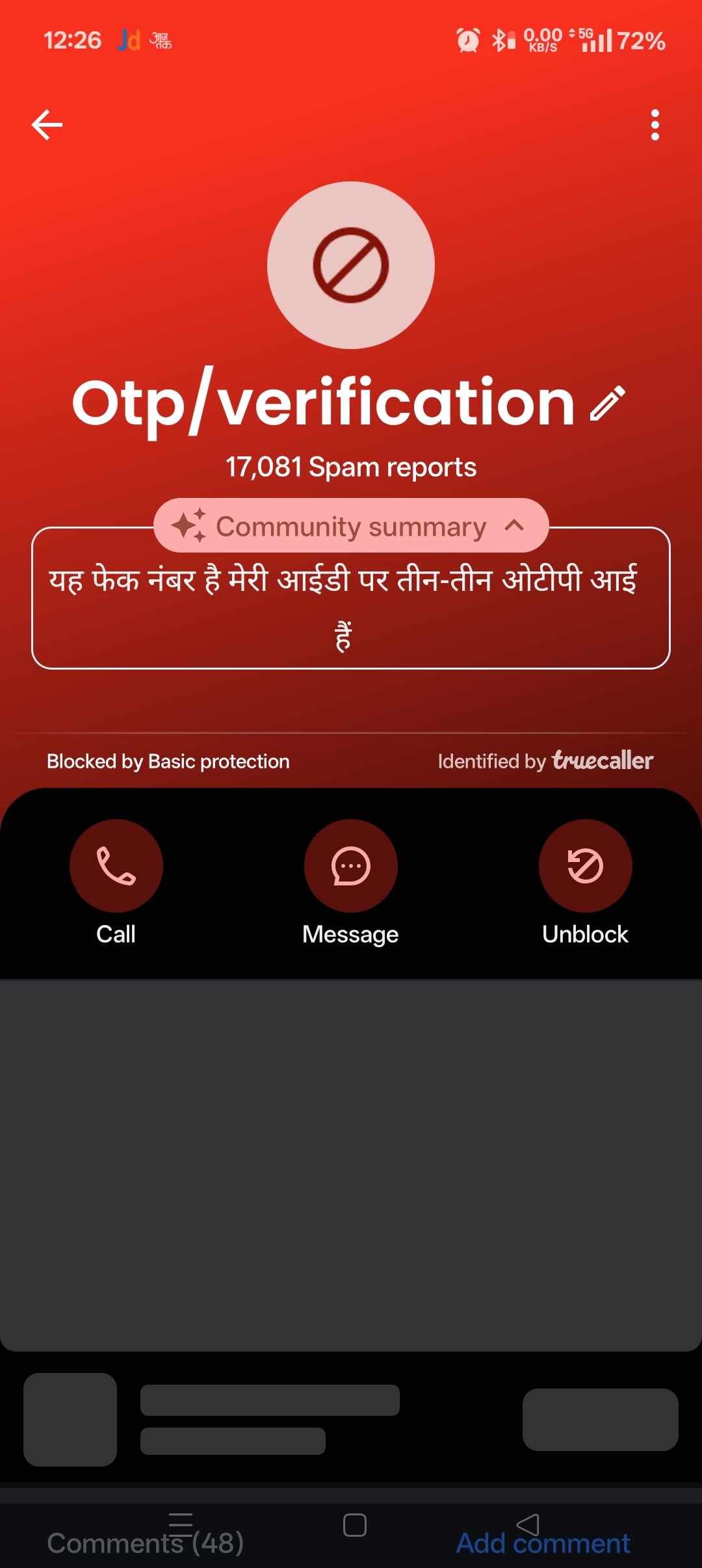 OTP fraud scam scammer 