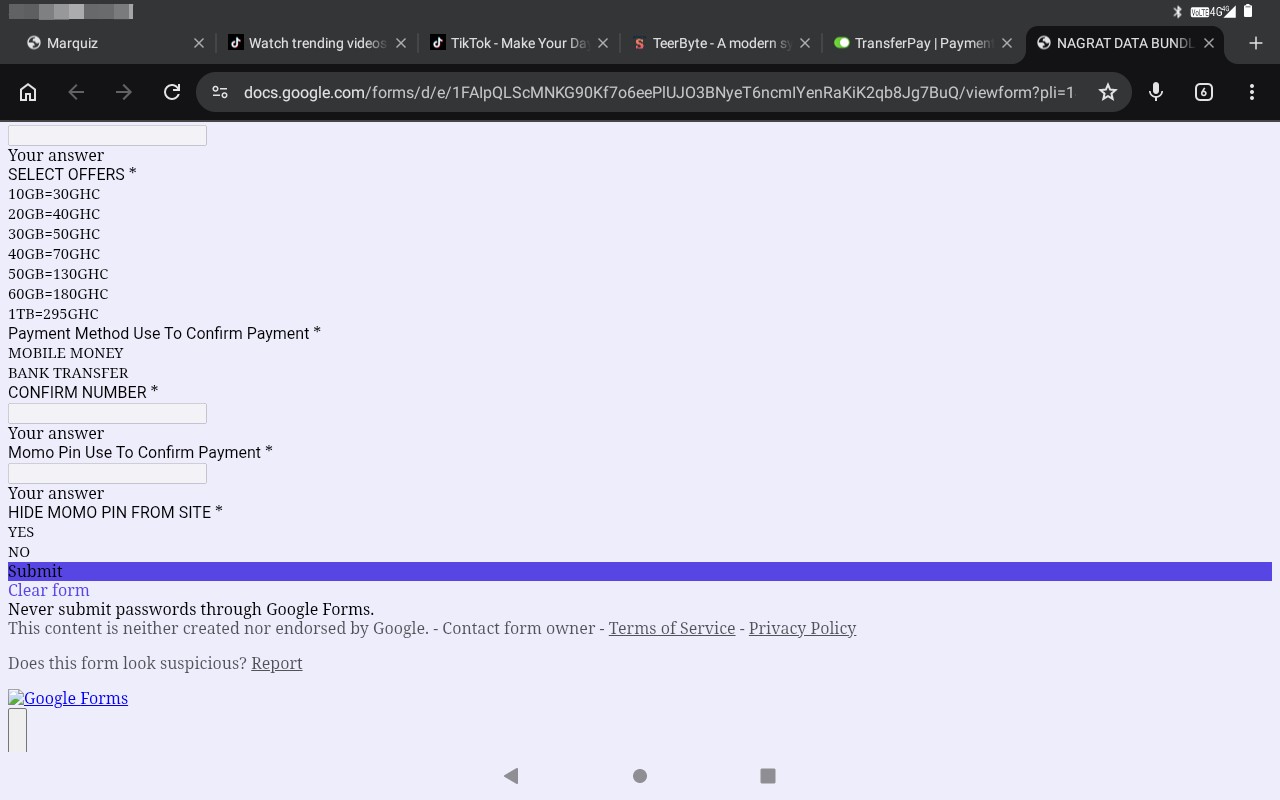 data scam - image 2