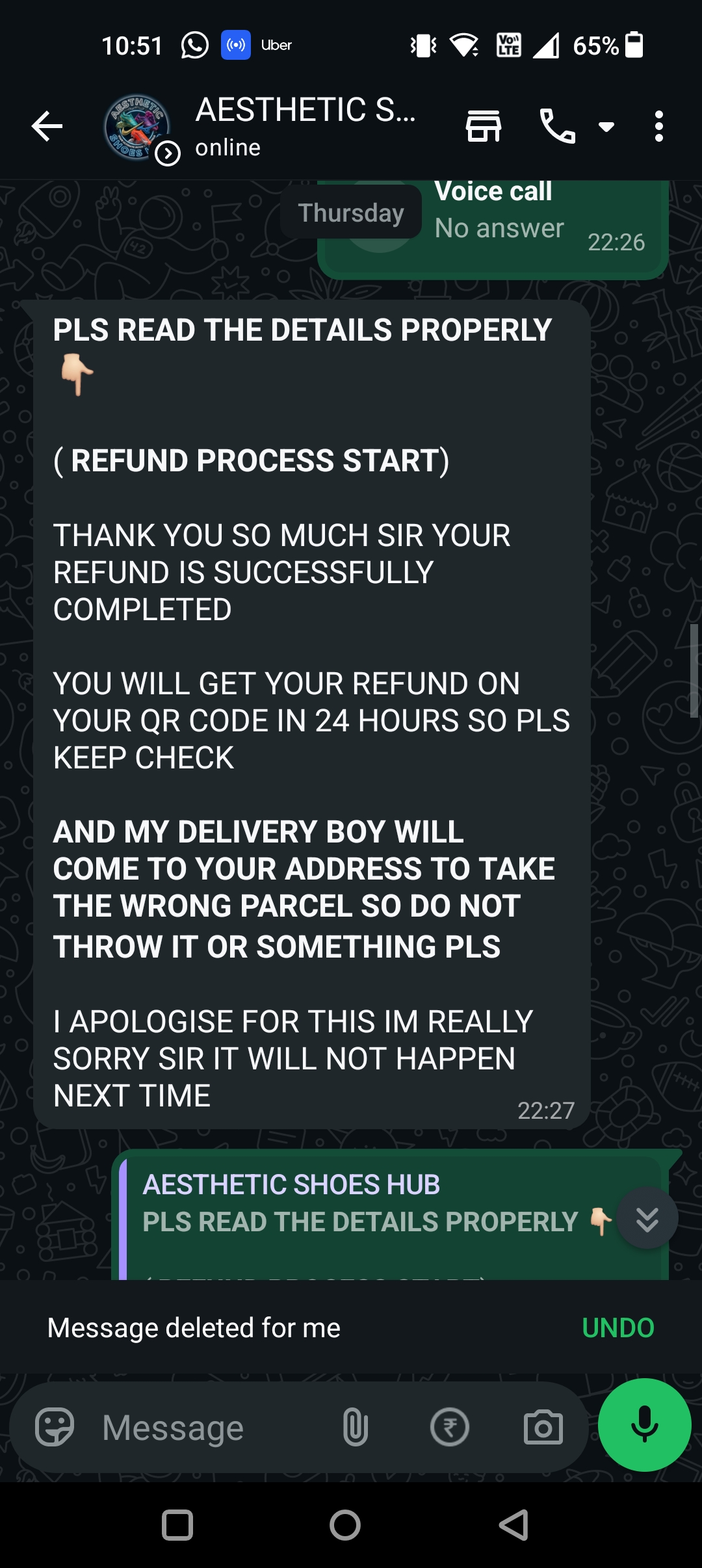 asthetic shoes hub scam - image 5