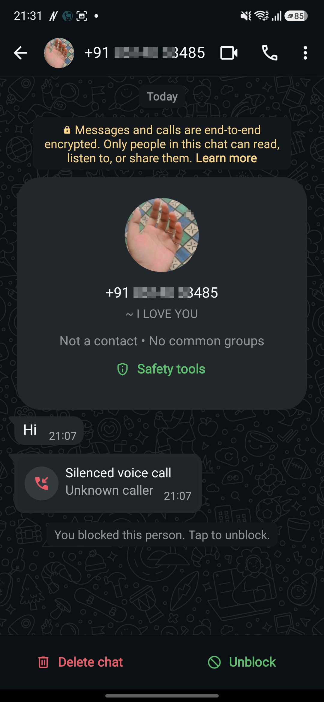 Unknown suspicious calls on WhatsApp  - image 2