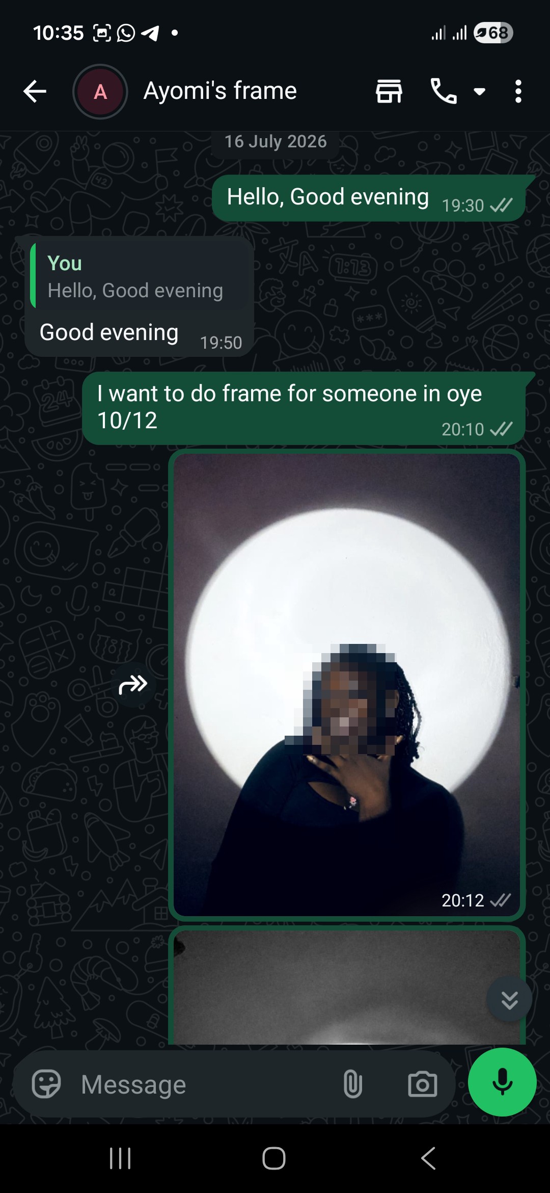 A frame Scam