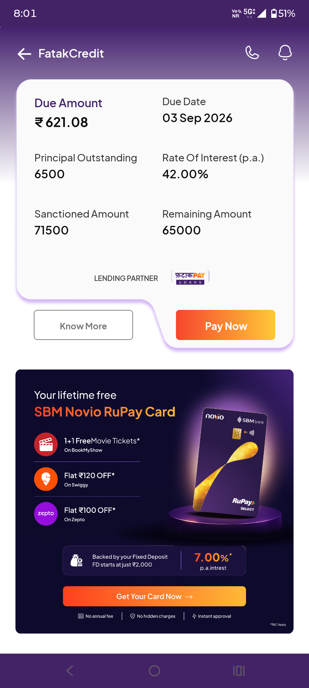 Fatak Loan App disburses loan despite cancellation request