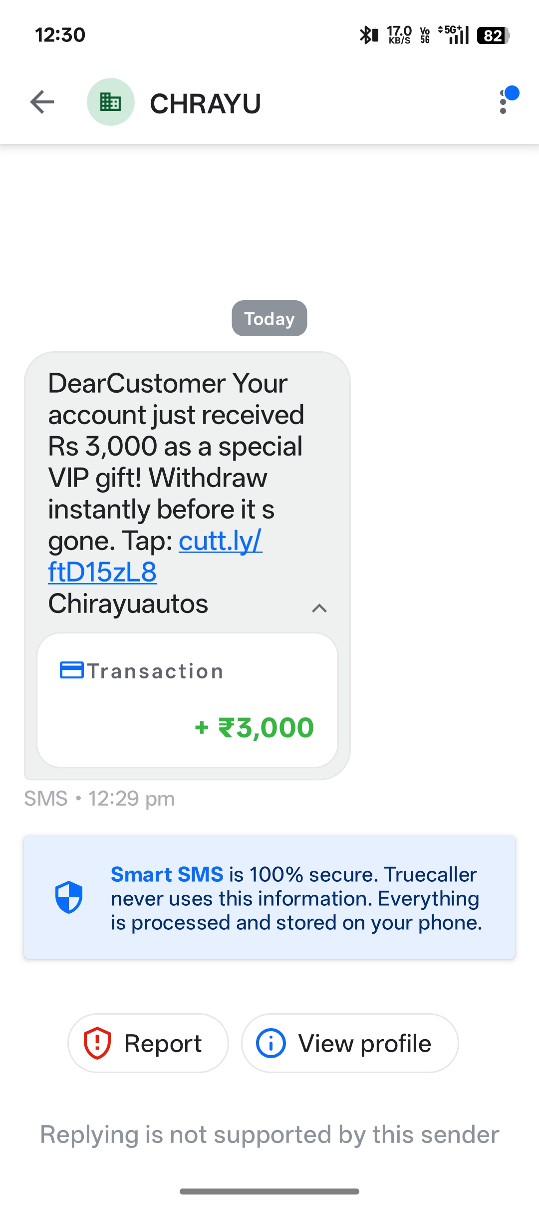 Recieved Cash 