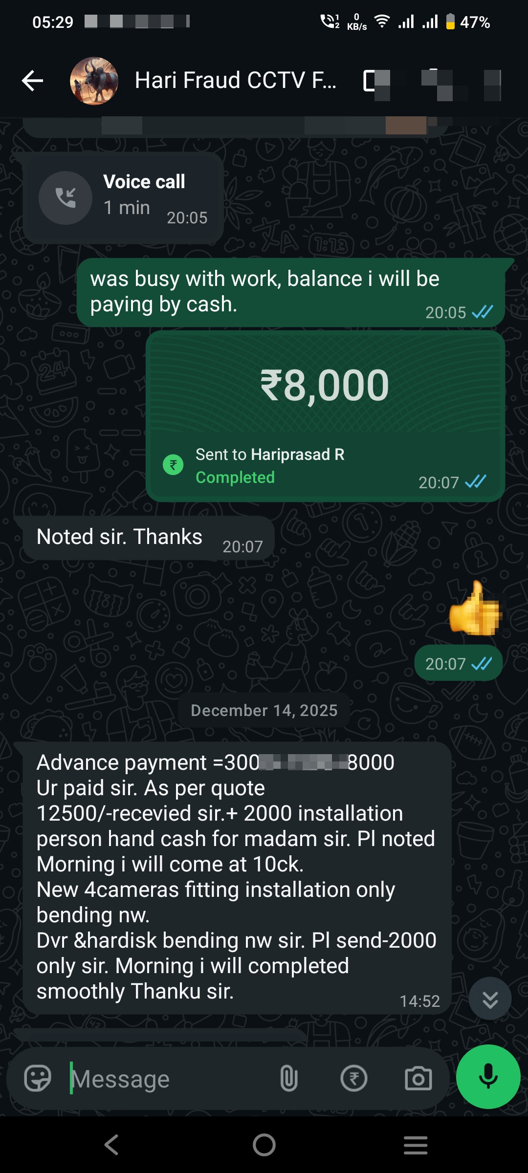 CCTV installation scammer  in Chennai  - image 2