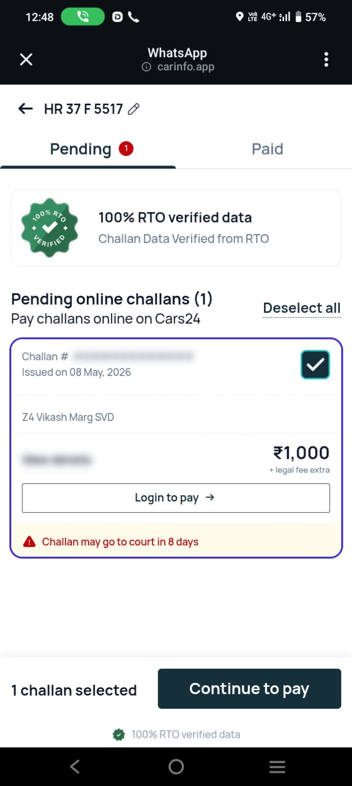car info do not use pay car challan  - image 2