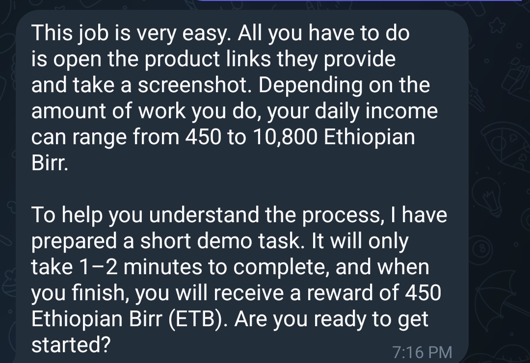 scammer on telegram 