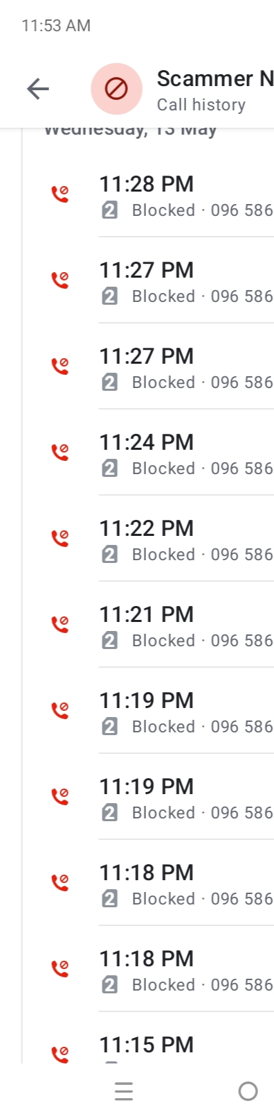 Repeated Calling😷