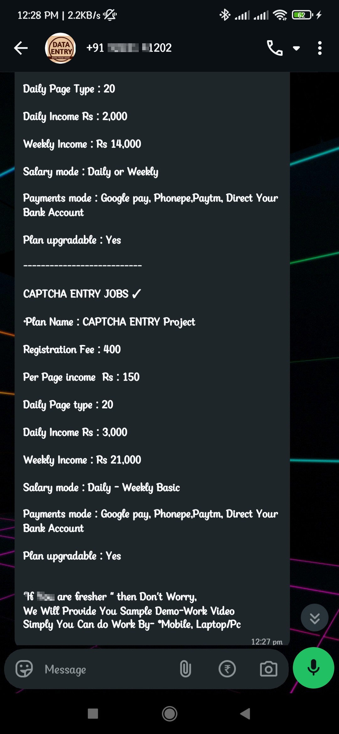 Job Work From Home  Fraud  - image 4