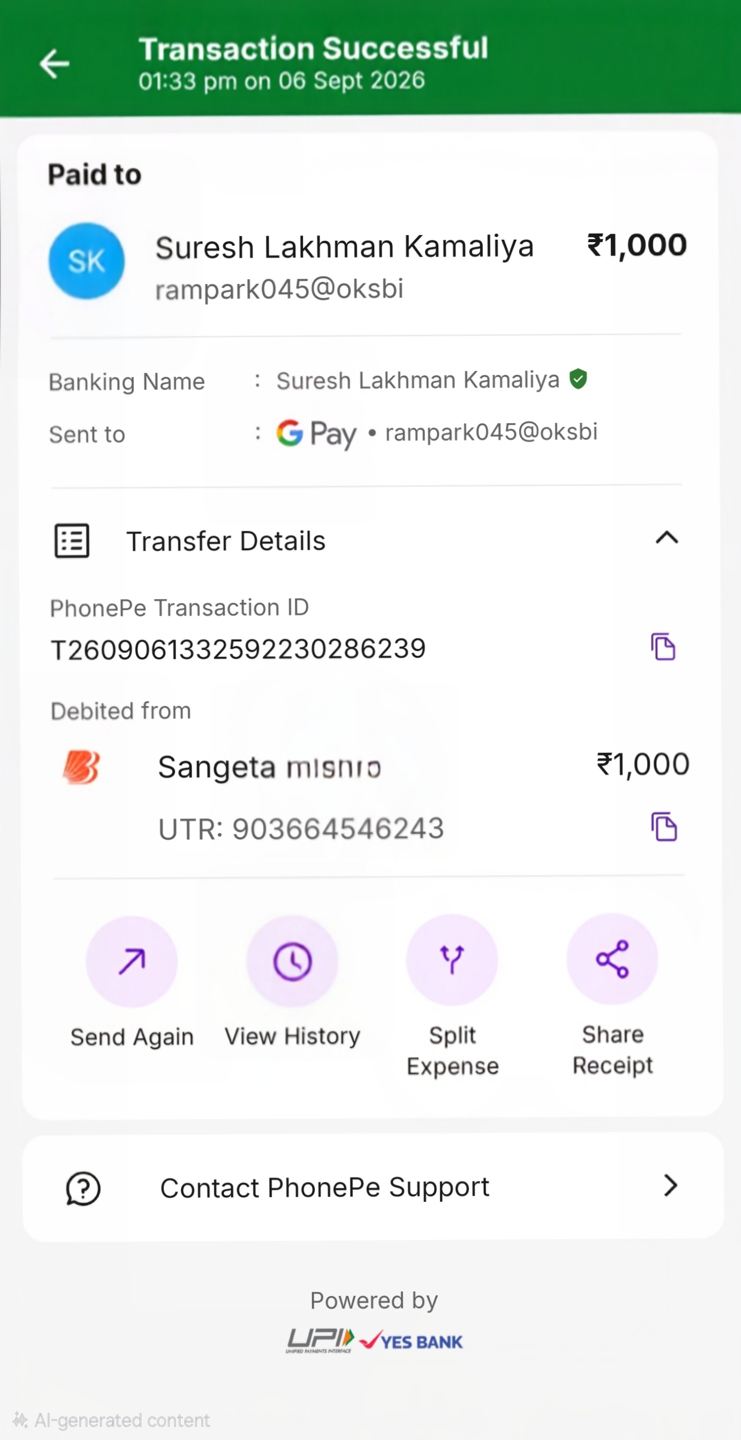 Please beware of fraud