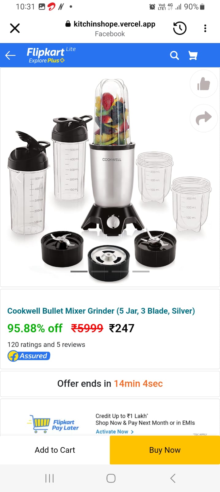 Fake Flipkart ad for mixer grinder leads to personal account payment - image 3