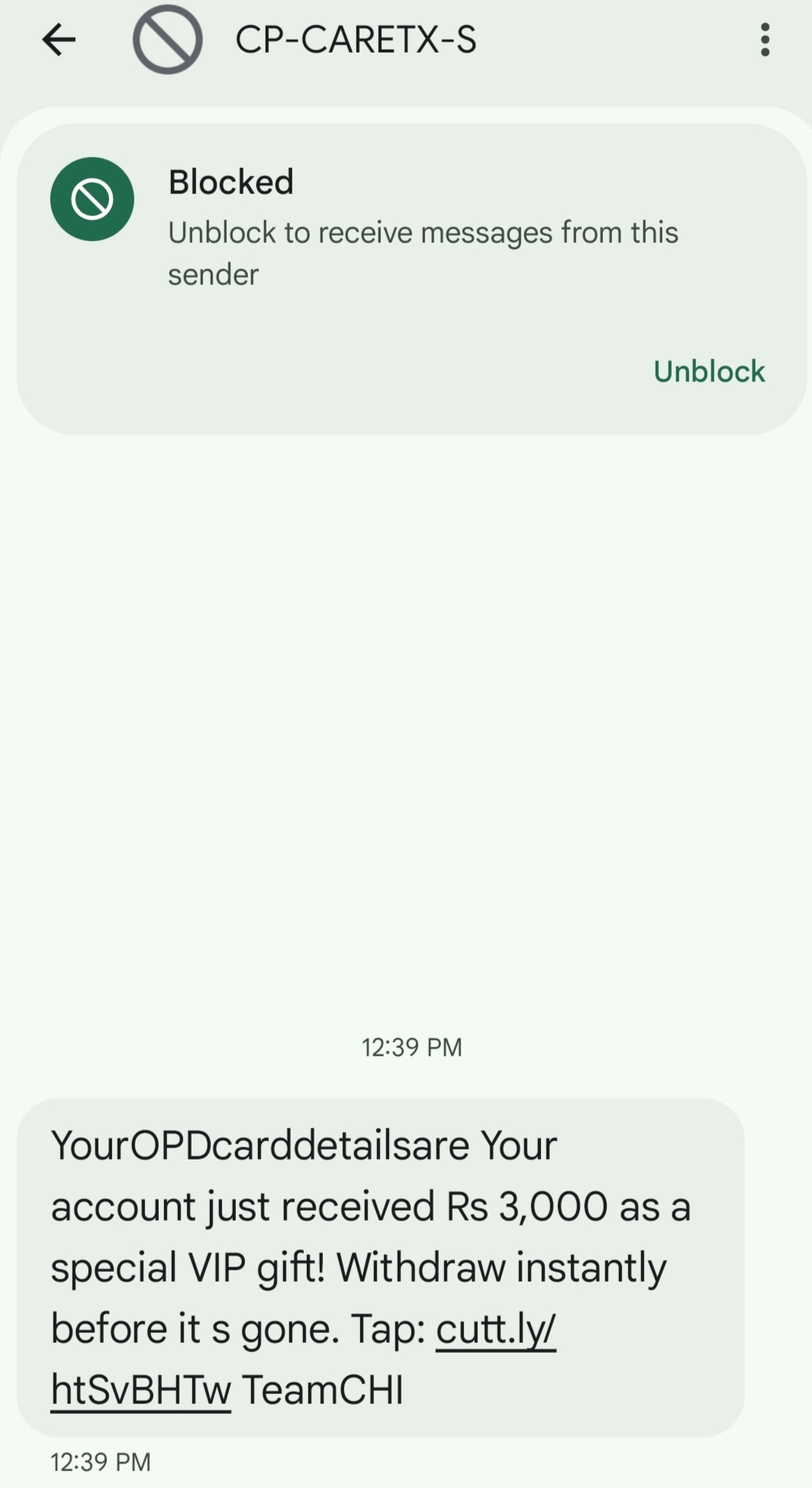 scam message  - image 2