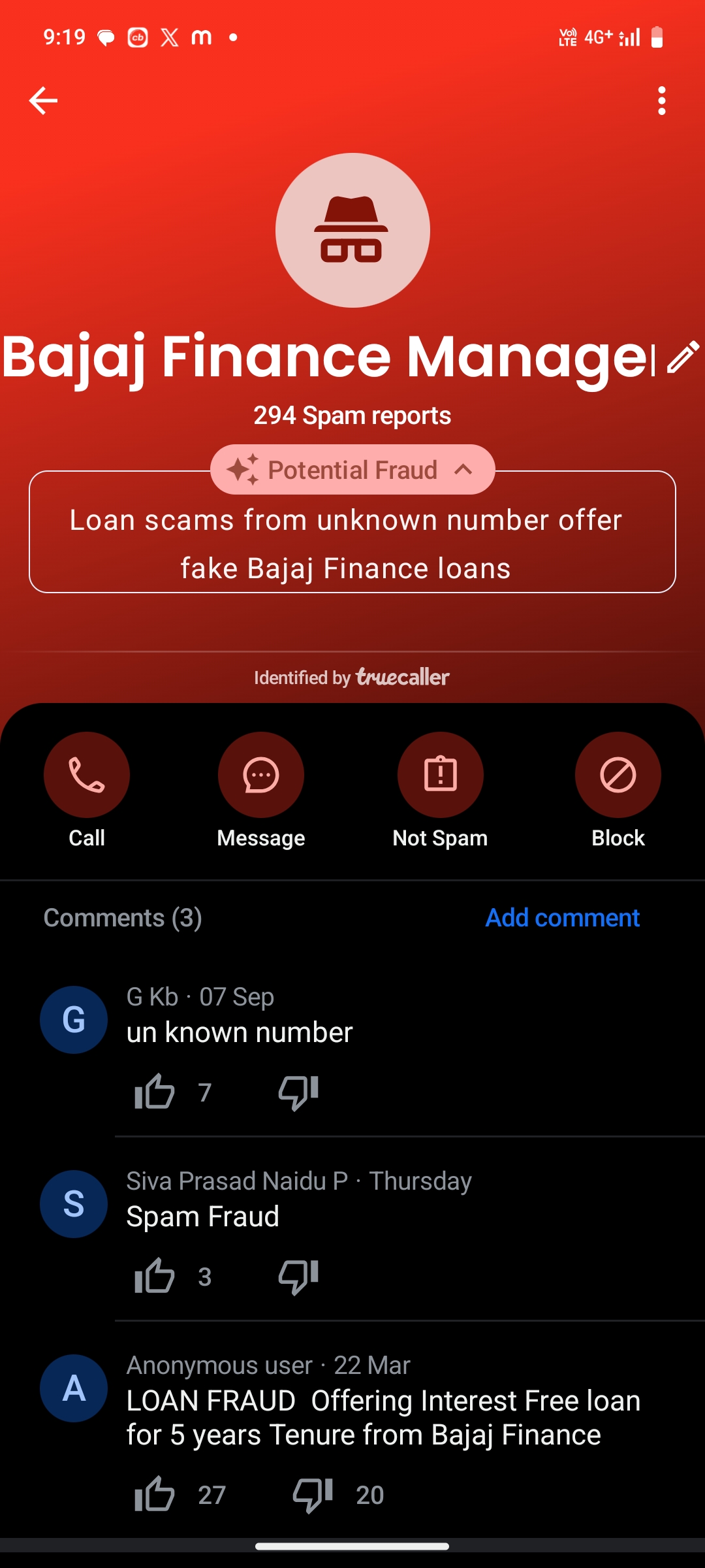 spam calls