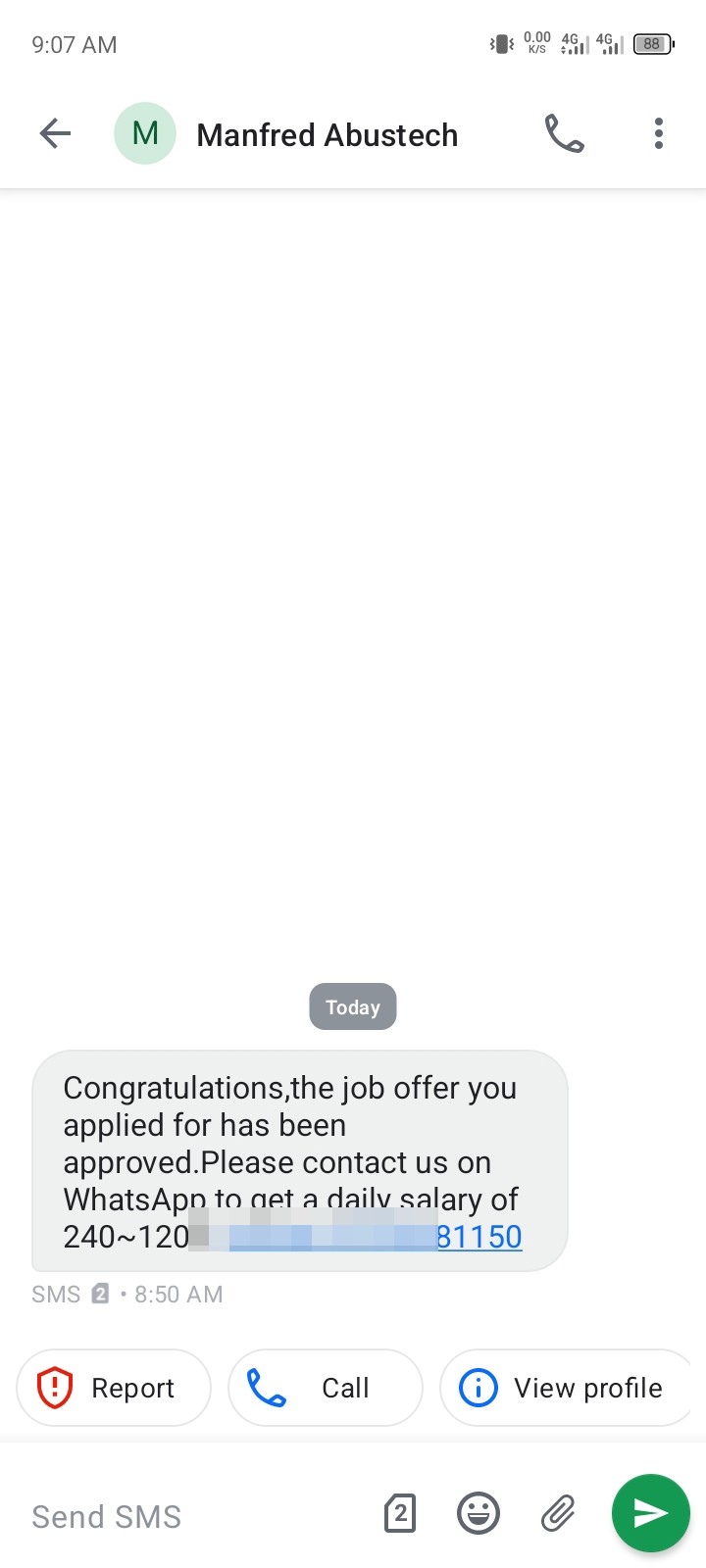 SCAM ALERT 