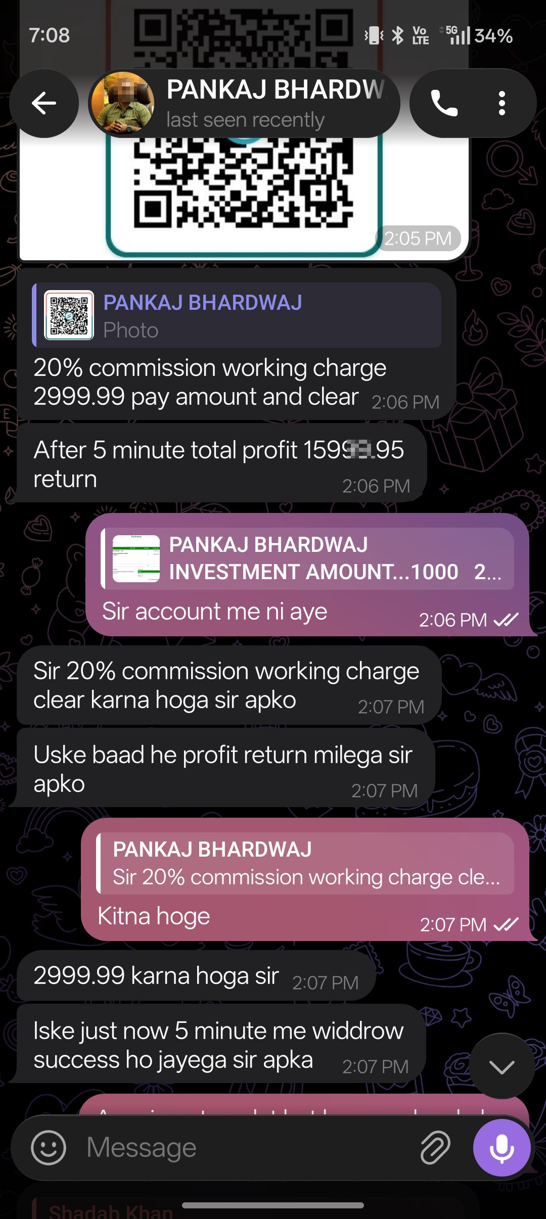 Pankaj bharadwaj scammer 😡 telegram  - image 5
