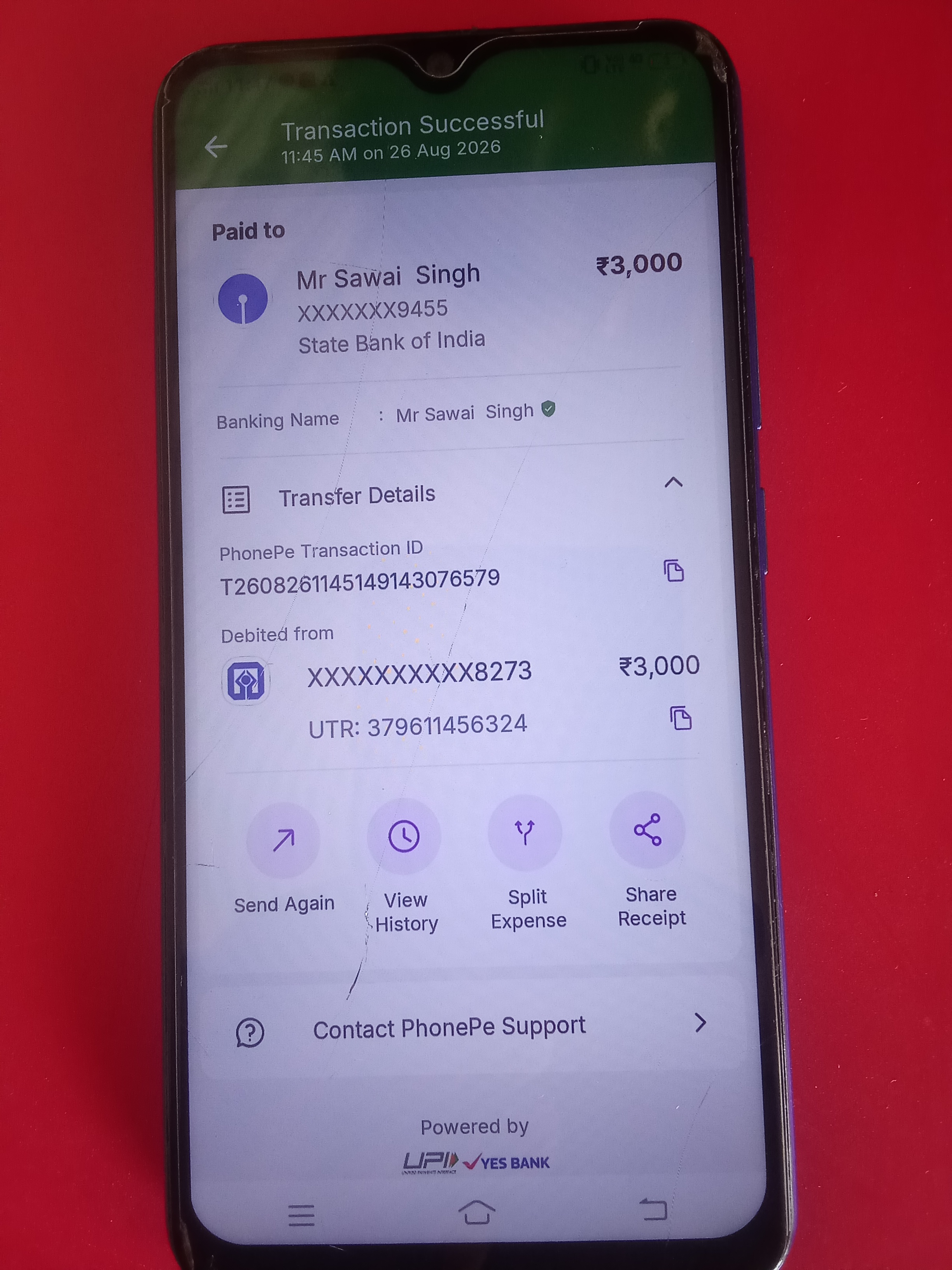 They also deducted 2000 rupees from my bank.