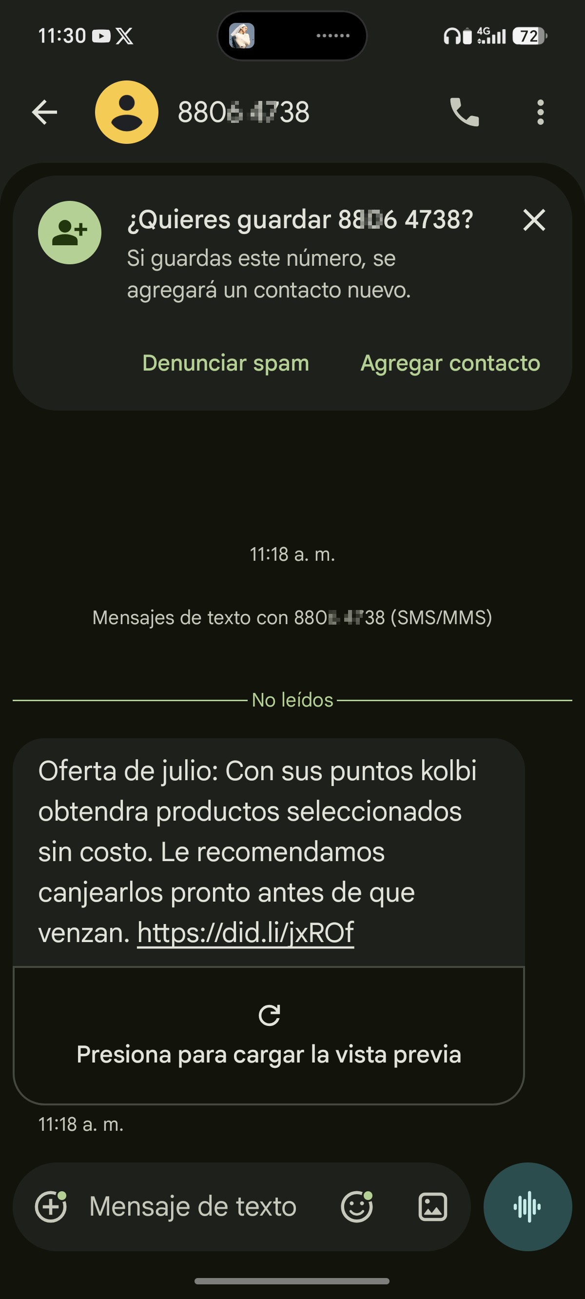 Scam pretending to be Kolbi
