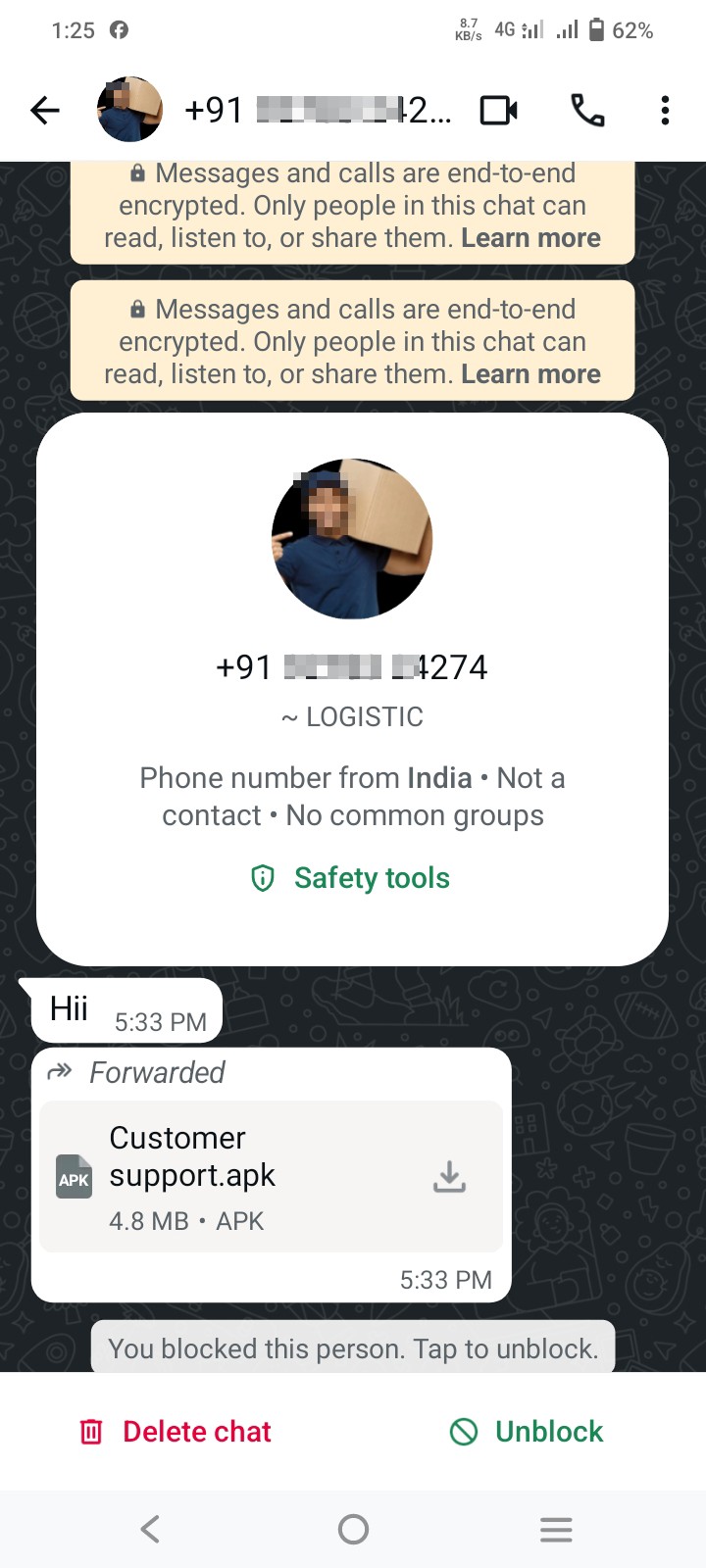 There will be fake calls for parcel courier and they will also send links. Do not open any of them, stay alert.