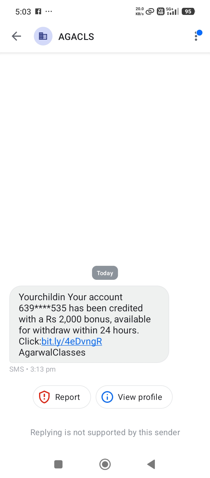 I got credited 2000rs without asking 