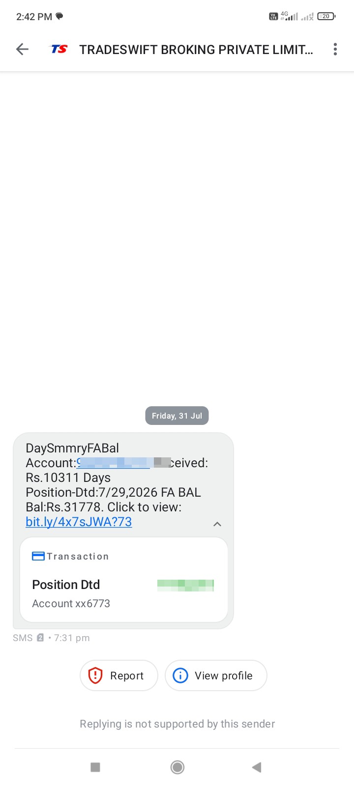 I don't know whose money it is