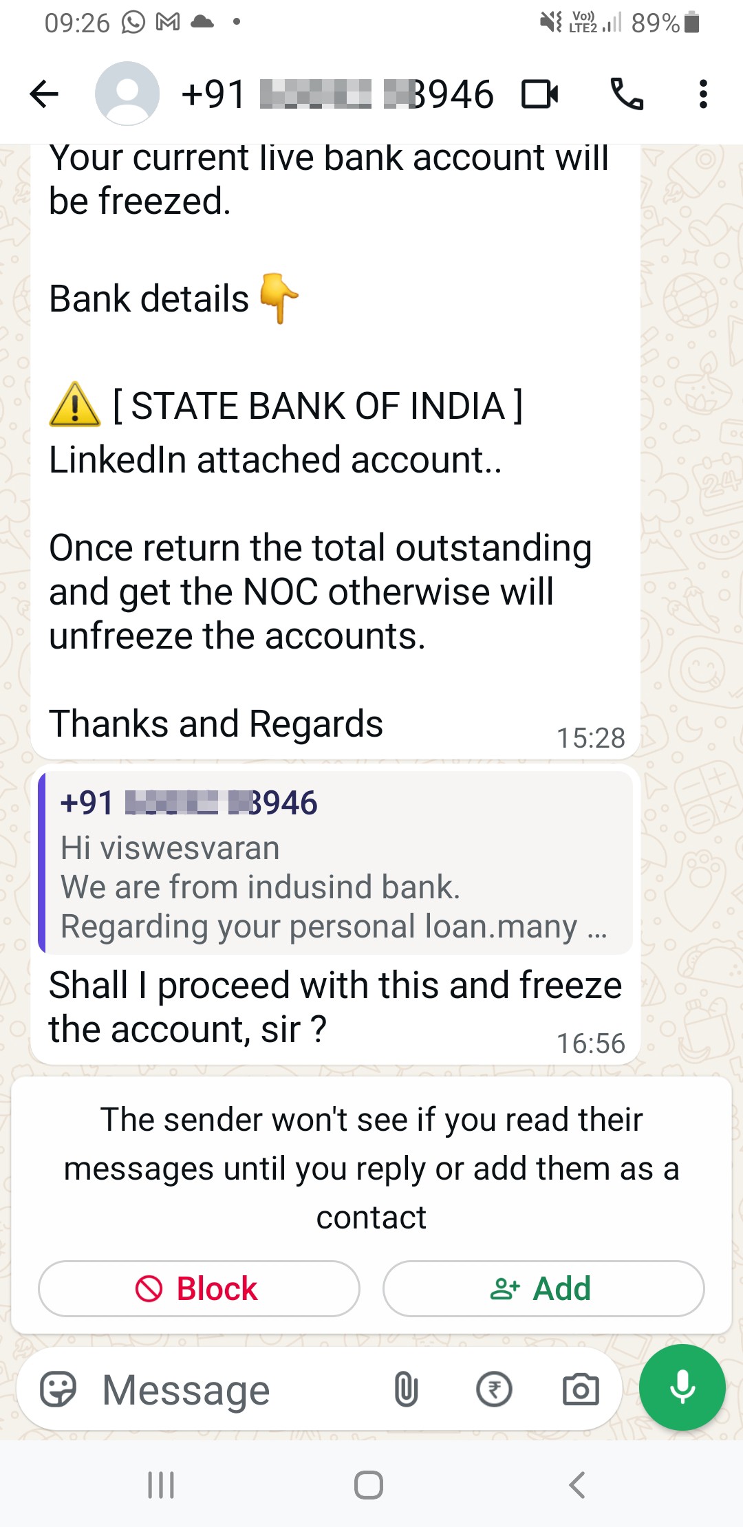 is it possible to freeze the other account - image 2
