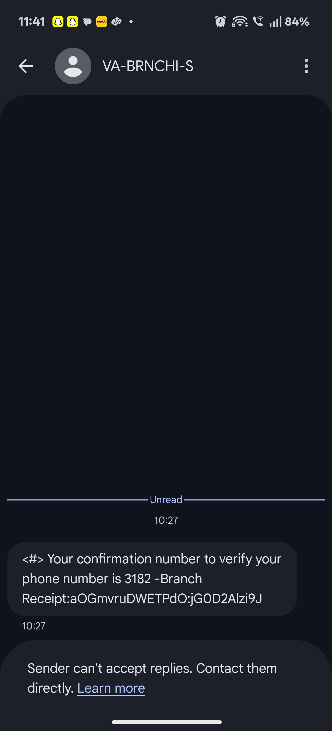 unknown OTP received for loan